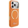 Guess Husa Script Metal MagSafe iPhone 17 Pro Max Portocaliu