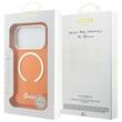 Guess Husa Script Metal MagSafe iPhone 17 Pro Max Portocaliu