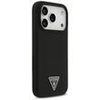 Guess Husa Silicon Triangle Logo MagSafe iPhone 17 Pro Max Negru