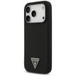 Guess Husa Silicon Triangle Logo MagSafe iPhone 17 Pro Negru
