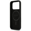 Guess Husa Silicon Triangle Logo MagSafe iPhone 17 Pro Negru