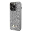Guess Husa Square Mirror Script Logo iPhone 15 Pro Argintiu