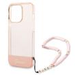 Guess Husa TPU Camera Outline Translucent Strap iPhone 14 Pro Roz