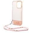 Guess Husa TPU Camera Outline Translucent Strap iPhone 14 Pro Roz