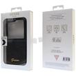 Guess Husa TPU Glitter Flakes Metal Logo Samsung Galaxy Z Flip5 Negru
