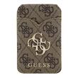 Guess Suport Card MagSafe cu functie stand si oglinda Maro