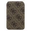 Guess Suport Card MagSafe cu functie stand si oglinda Maro