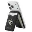 Guess Suport Card MagSafe cu functie stand si oglinda Negru