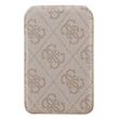 Guess Suport Card MagSafe cu functie stand si oglinda Roz