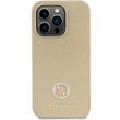 Guess Husa 4G Strass Metal Logo iPhone 15 Pro Auriu
