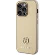 Guess Husa 4G Strass Metal Logo iPhone 15 Pro Auriu