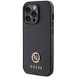 Guess Husa 4G Strass Metal Logo iPhone 15 Pro Max Negru