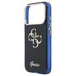Guess Husa 4G Script Metal Logo iPhone 17 Pro Max Albastru