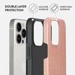 Burga Husa Dual Layer Pink Croco iPhone 15 Pro