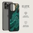 Burga Husa Elite Gold Emerald Pool iPhone 14 Pro Max