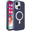 Lemontti Husa Color Matte MagSafe iPhone 15 Albastru