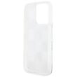 DKNY Husa Liquid Glitter Multilogo iPhone 15 Pro Alb