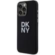 DKNY Husa Liquid Silicone Metal Logo iPhone 15 Pro Max Negru