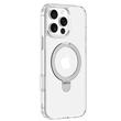 Devia Husa Clean Series Magnetic Shockproof iPhone 16 Pro Max cu suport Transparent