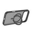 Devia Husa Eleguard Series Magnetic Shockproof iPhone 17 Pro Negru, cu suport rotativ 360 grade
