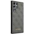 Guess Husa 4G Metal Gold Logo Samsung Galaxy S24 Ultra Negru