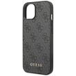 Guess Husa 4G Metal Gold Logo iPhone 14 / 15 / 13 Gri