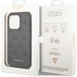 Guess Husa 4G Metal Gold Logo iPhone 15 Pro Gri