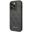 Guess Husa 4G Metal Gold Logo iPhone 15 Pro Gri