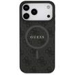 Guess Husa 4G Ring Classic Logo MagSafe iPhone 17 Pro Max Negru