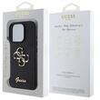 Guess Husa Fixed Glitter 4G Metal Logo iPhone 16 Pro Max Negru