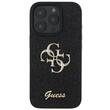 Guess Husa Fixed Glitter 4G Metal Logo iPhone 16 Pro Negru