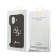 Guess Husa Fixed Glitter 4G Metal Logo iPhone 17 Negru