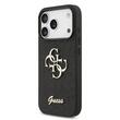 Guess Husa Fixed Glitter 4G Metal Logo iPhone 17 Pro Max Negru