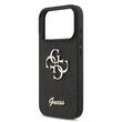 Guess Husa Fixed Glitter 4G Metal Logo iPhone 17 Pro Max Negru