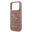 Guess Husa Fixed Glitter 4G Metal Logo iPhone 17 Pro Max Roz