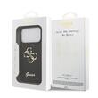 Guess Husa Fixed Glitter 4G Metal Logo iPhone 17 Pro Negru