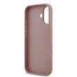 Guess Husa Fixed Glitter 4G Metal Logo iPhone 17 Roz