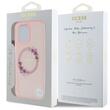 Guess Husa Flowers Ring MagSafe iPhone 16 Pro Max Roz