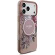 Guess Husa Flowers Strap MagSafe iPhone 17 Pro Roz