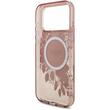 Guess Husa Flowers Strap MagSafe iPhone 17 Pro Roz