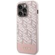 Guess Husa GCube Stripes MagSafe iPhone 14 Pro Roz