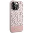 Guess Husa GCube Stripes MagSafe iPhone 14 Pro Roz