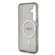 Guess Husa Glitter Circle Classic Logo MagSafe Samsung Galaxy S25 Negru