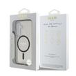 Guess Husa Glitter Circle Classic Logo MagSafe Samsung Galaxy S25 Negru