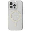Guess Husa Glitter Ring MagSafe iPhone 16 Pro Transparent