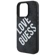Guess Husa Leather 4G Big Love Logo MagSafe iPhone 16 Pro Negru
