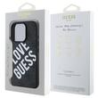 Guess Husa Leather 4G Big Love Logo MagSafe iPhone 16 Pro Negru