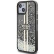 Guess Husa Liquid Glitter Gold Stripe iPhone 15 Negru