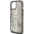 Guess Husa Liquid Glitter Gold Stripe iPhone 15 Negru