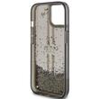 Guess Husa Liquid Glitter Gold Stripe iPhone 15 Negru